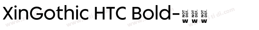 XinGothic HTC Bold字体转换